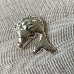 STERLING SILVER SHRIMP PIN/PENDANT